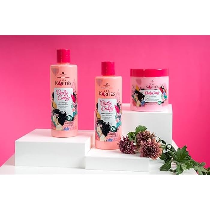 Les Karites Only Curly Hair Mask for Curl Enhancement and Anti-Frizz Control 475 ml - Image 3